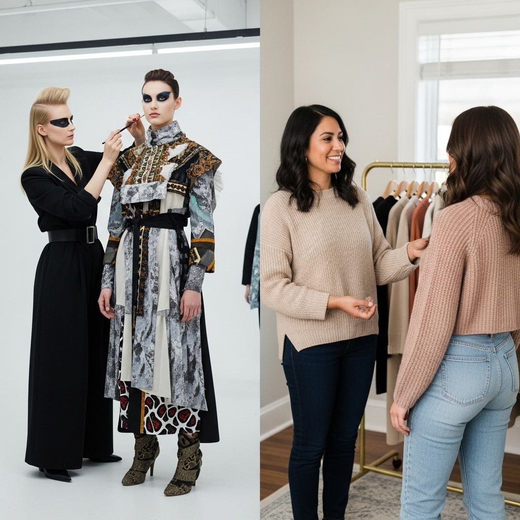 Stylista sesyjny a stylista osobisty: dwa oblicza mody